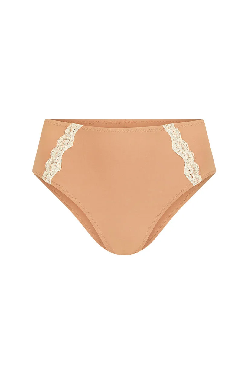 Amour Lace High Waisted Brief Seashell Pink dari koleksi Joy368