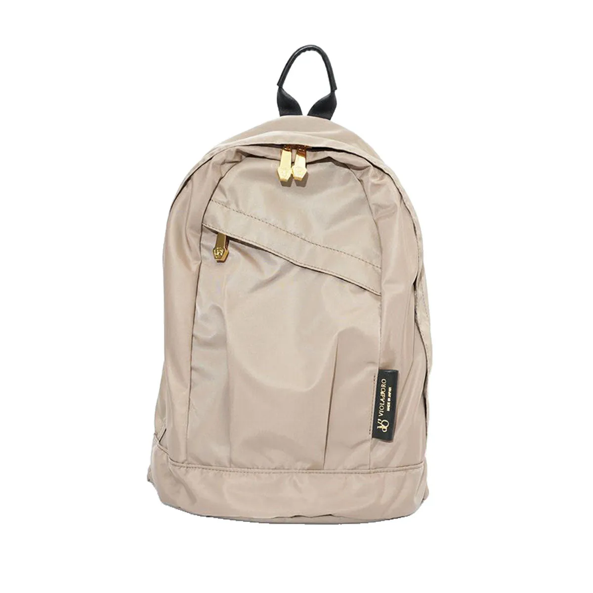 Gino Nylon Backpack Taupe Viola D'Oro eksklusif di Joy368