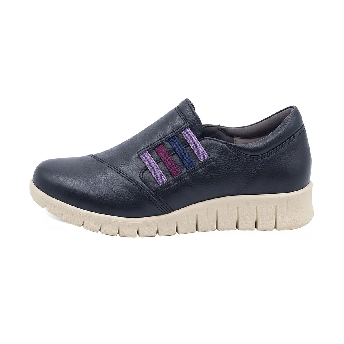 Sepatu Kurumi Navy Anti-Slip Slip-Ons warna biru tua eksklusif dari Joy368
