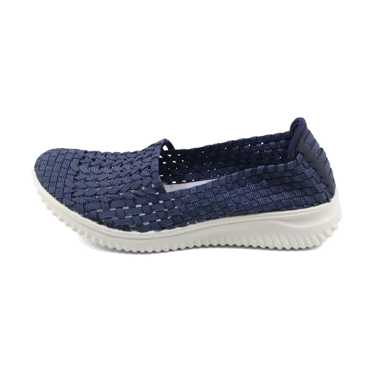 Sepatu Rella Denim Mesh Soft Walking Stretch Flats buatan Italia dari Joy368