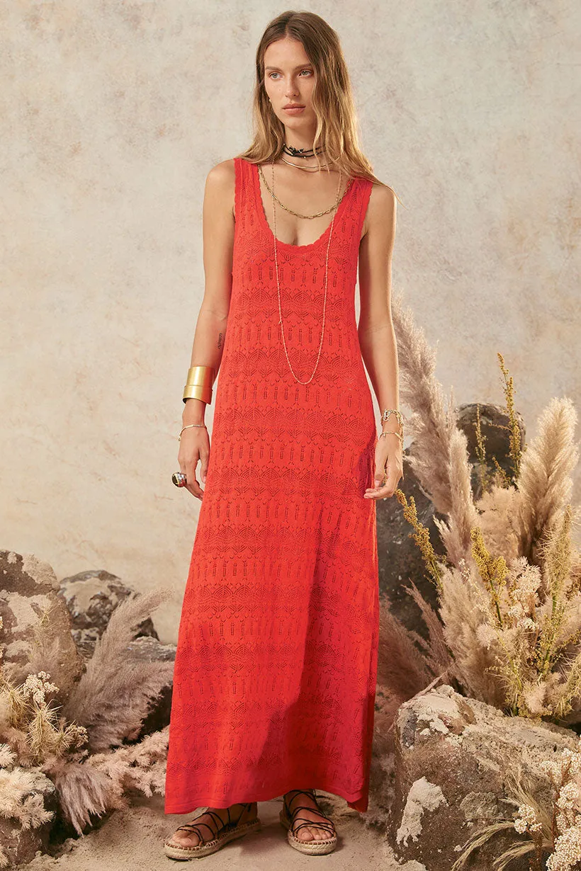 Siesta Maxi Dress Chilli warna merah dari Joy368