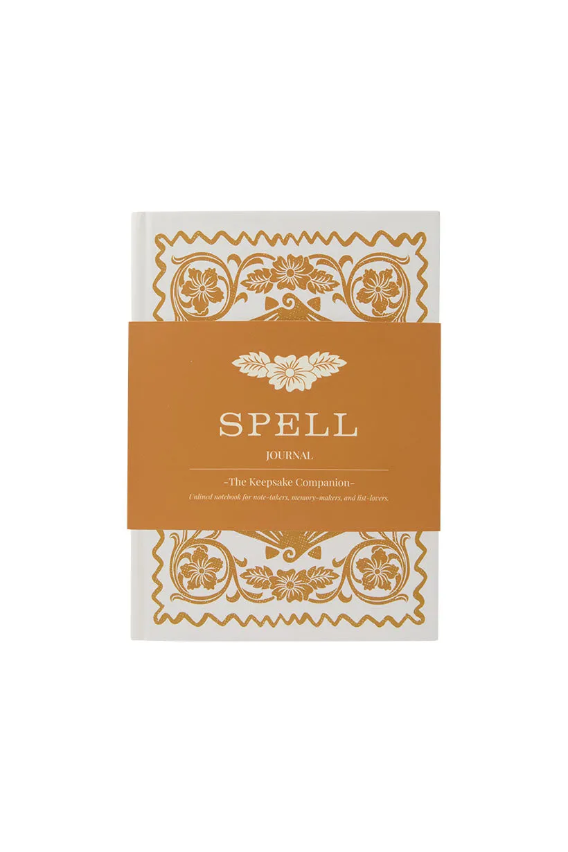 Cover depan Spell Journal Sand warna netral dengan desain elegan dari Joy368