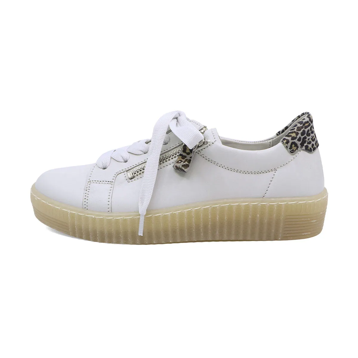 Waltz Off White Soft Walking Sneakers kulit asli Gabor di Joy368